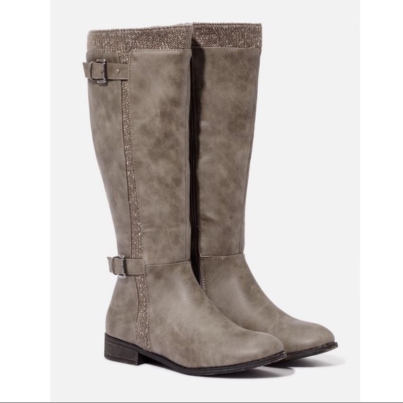 NIB! Nadina Sweater-cuff Riding Boot Wide Calf - Picture 4 of 8